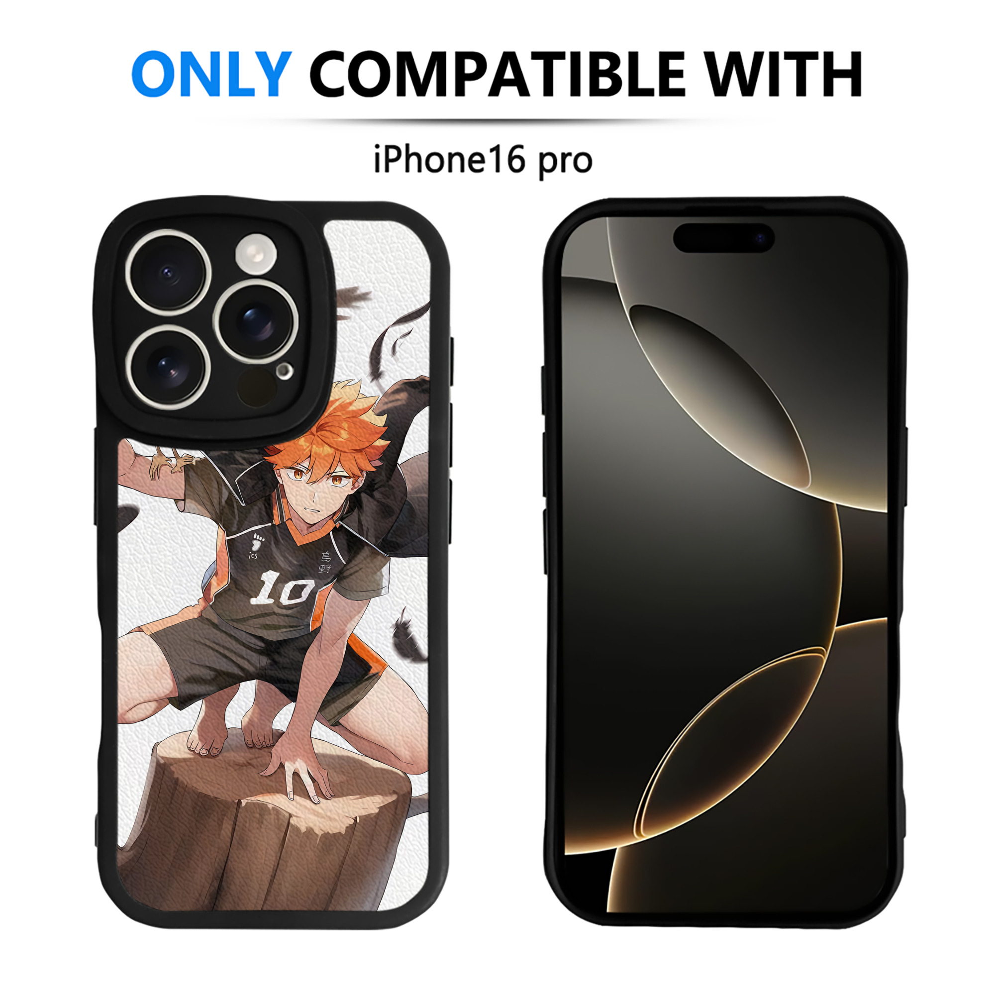 （画像用） ハイキュー!! Haikyu!! 【iPhone 16シリーズ対応】シリコンスマホケース（レザー調） 材質：シリコン